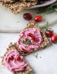 whipped cranberry goat cheese spread