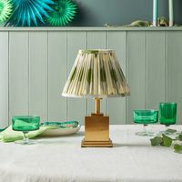 Walter cordless table lamp in antiqued brass