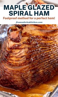 This Maple Glazed Spiral Ham recipe rivals any store-bought glazed ham and at a fraction of the price. Save yourself some money and make your own spiral ham at home!