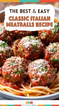 Discover the secret to perfect Italian meatballs with this easy recipe. Made with simple ingredients like ground beef, Parmesan, and fresh herbs, these meatballs are sure to become a family favorite. Save this recipe and try it tonight!