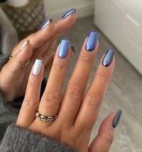 37 Frosty Blue Winter Nails You'll Want to Screenshot -