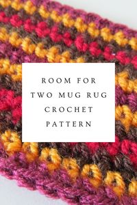 This is my crochet pattern for a double length coaster or 'mug rug'. Space for two cups, or your drink and biscuit! #crochetpattern #crochetideas #coaster #mugrug #tealovers #crochetcoaster #crochethomedecor #retro #70s #crochetinspiration #crochetprojects #diycoaster #mugrug #diygifts