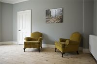 Farrow & Ball, lamp room gray and wimborne white