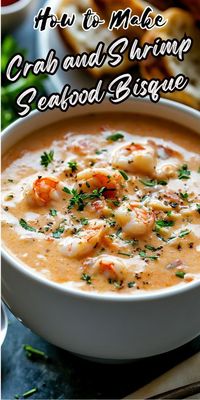 Crab and Shrimp Seafood Bisque Recipe