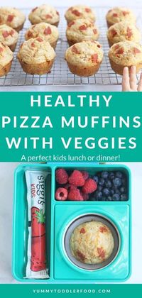 Pizza Muffins (with Veggies!)