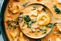 Creamy Sausage Tortellini Soup