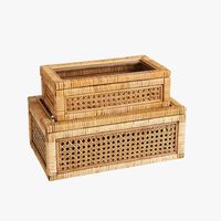 Woven Cane Display Boxes - Rattan Storage Boxes - Dear Keaton