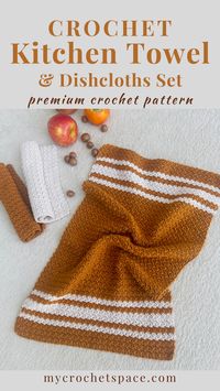 Harmony Crochet Towel & Washcloths Set