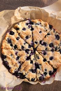 gluten free blueberry and coconut scones