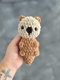 Free No-Sew Crochet Otter Pattern