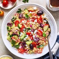 Greek Quinoa Salad {Fresh!} - Two Peas & Their Pod