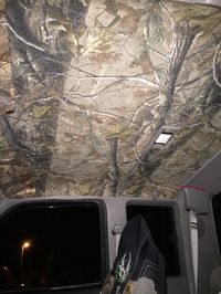 My new headliner #camo #headliner #diy