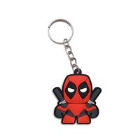 Chaveiro Emborrachado Do Deadpool. Um Grande Presente Colecionável Para Todos Os Fãs Da Saga!    Dimensão Do Produto: 5 X 4 5 Cm