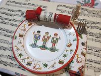 Nutcracker placesetting - really like the sheet music placemats!