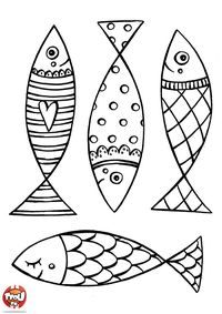 Poisson d'avril : coloriages à imprimer