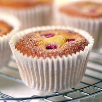 Raspberry Friands Fairy Cakes | Baking Mad