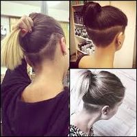 long womens hair with undercut - Google Search