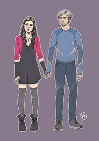 The MAXIMOFF TWINS. The Son and Daughter of Magneto! Scarlet Witch and Quicksilver.