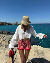 Our latest woven raffia straw bucket hat takes you from day to night, from poolside to beachside, from festival to grassy hills and beyond. A true companion worthy of memories new and old. --- Image from @audreyafs