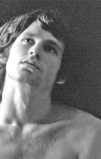 Jim Morrison--look at that impressive throat on him, no wonder he could sing and scream so amazingly.