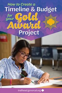 Two crucial elements of a complete Girl Scout Gold Award Proposal are the Timeline and Budget—here’s how to make sure your girl uses these key tools to succeed.