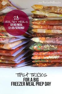 Tips and Tricks For a Big Freezer Meal Prep Day