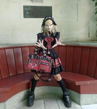 visual kei lolita goth gothic vkei punk tartan jfashion harajuku fashion japan london outfit