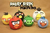 Angry Birds Pumpkins - Repeat Crafter Me