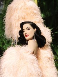 Dita Von Teese’s Makeup, Beauty, Fashion Tips From Copper Coupe Tour | #vogue #fashion #style #hair #nails #makeup #glamour