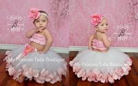 Flower Girl Tutu Dress Rose Petal Tutu by MyPrincessTutuBoutiq