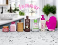 Summer Skincare Early Released on patreon www.simmerkate.com #ts4 #thesims4 #thesimscc #ts4cc #ts4ccfinds #sims4cc #sims4ccfinds