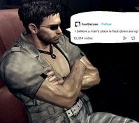 chris has his priorities right fr #residentevil #chrisredfield