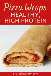 Great for meal prep, these Healthy Pizza Wraps are high protein and low carb. Easy to make and wrap for lunch on the go! Protein pizza all wrapped up.