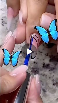 The Nail Connection on Instagram: "Hand painted butterflies 🦋🦋🦋

🎥: @official_makeupartistlove1120 

Follow @thenailconnection for more nail inspo 💅🏽✨

#nails #naildesign #nailinspiration #nails2inspire #nailinspo #butterflynails #naildesigns #nailsnailsnails #acrylicnails #nailtutorial #nailart #springnails #nailsofinstagram #handpaintednailart #thenailconnection"