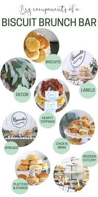 brunch party perfection- a biscuit bar