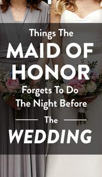 It's no secret that planning a wedding can be stressful, especially if you're the maid of honor. This coveted role comes with thousands of responsibilities and tasks that have to run smoothly, or else you may have a bridezilla to worry about. Planning ahead is something that all successful maids of honor do, because it keeps them organized and on top of everything that needs to be done.