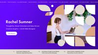 Rachel Sumner Homepage - Banner header design for creatives