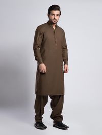 Mens Brown Plain Shalwar Kameez Mens Eid Shalwar Kameez Color: Brown Fabric: Wash and wear Dress Type: Handmade Please beware when you're choosing the variations of this dress. Feel free to discuss any issue regarding your order. You'll get a quick solution and will be satisfied.