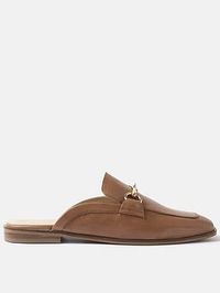 Mint velvet rea tan backless loafer material content: lining: 100% leather washing instructions: wipe clean