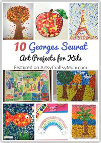 The artist Seurat showed us how a simple dot can create great art! Introduce kids to the science of color with these Georges Seurat art projects for kids.