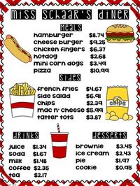 Decimal Diner Activity - Adding and Subtracting Decimals