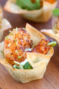 Chili Lime Baked Shrimp Cups