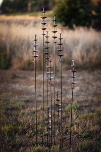 Metal Flowers Garden Decor, Metal Sculpture Garden Stakes, Flower Garden Art, Garden Gift Set - Etsy