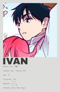 Do NOT repost | Ivan | 이반 | minimalist/polaroid poster | Alien Stage | Vivinos Animation music series