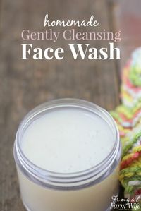 This gentle homemade face wash is so nourishing for your skin! Perfect!