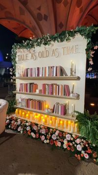 Calling all book-obsessed hopeless romantics planning their fairytale wedding, This Disney-inspired seating chart or escort card display is perfect for your storybook romance. Tap the link for more fairytale wedding inspiration.