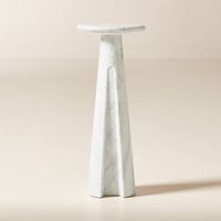 Ciccio White Marble Side Table | CB2