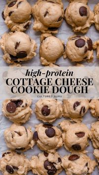 Cottage cheese protein cookie dough is the high-protein sweet snack you've been looking for! These cottage cheese cookie dough bites are safe to eat raw and taste just like the cookie dough pieces in ice cream. #cottage #cheese #cookie #dough