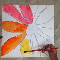 Art Room Blog: 1st Grade Georgia O'keeffe Flowers...