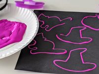 Simple Way to Make Halloween Art with Cookie Cutters - Crafting A Fun Life